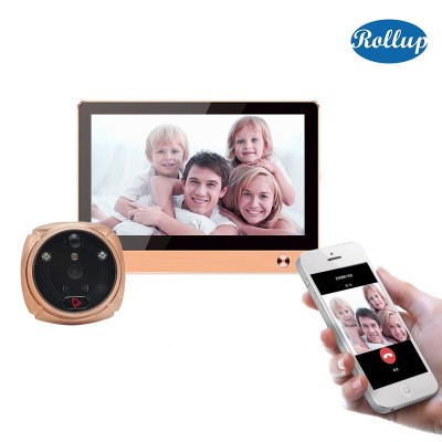 iHome wifi doorbell camera peeping hole videos door intercom